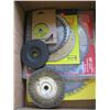 Image 2 : BOX OF MISC. - SAW BLADES, AIR BRUSH, CUTTING BLADES, ETC.