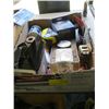 Image 1 : BOX OF MISC. - NEW ITEMS - AIR FITTINGS, MASKS, DRILL PUMP, ETC.