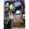Image 2 : BOX OF MISC. - NEW ITEMS - AIR FITTINGS, MASKS, DRILL PUMP, ETC.