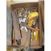 Image 2 : BOX OF MISC. - WOOD PLANE, PIPE WRENCH, ETC.