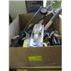 Image 1 : BOX OF MISC. - TOOLS, GRASS CLIPPERS, ETC.