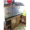 Image 1 : LARGE AQUARIUM ON STAND W/ASSORTED ACCESSORIES ON TOP