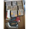 Image 2 : BOX W/MISC. - STAPLES, STAPLERS, ETC.