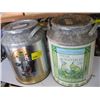 Image 1 : 2 METAL MILK LOOK-LIKE TINS