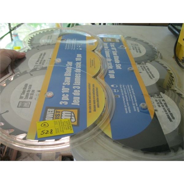 2 3 PIECE 10" SAW BLADE SETS