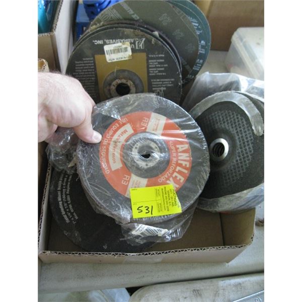 BOX OF MISC. 8" CUTTING/GRINDING DISCS