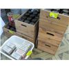 Image 1 : STUBBY BEER BOTTLES IN WOODEN BOXES & LOT OF BEER BOTTLE CAPS