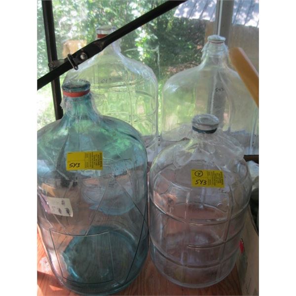 4 GLASS CARBOYS