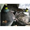 Image 1 : 3 LG. WINE CARBOYS W/WICKER LIKE BASKETS