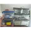 Image 1 : 5 PLASTIC CONTAINERS OF ASST. ELECTRICAL ITEMS