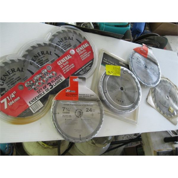 7.25" NEW CIRCULAR SAW BLADES