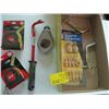 Image 1 : MISC. TAPE MEASURES, AIR FITTINGS, TRAILER PINS, HITCH PINS, ETC.