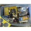 Image 2 : NEW JOBMATE ROTARY TOOL KIT & PLASTIC CONTAINER OF ASST. ROTARY BITS, SANDER PADS, ETC.