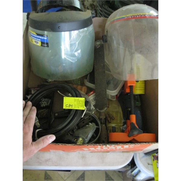 MISC. AIR FITTINGS, SAFETY SHIELDS, SCREWS, ETC.