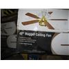 Image 1 : 2 NEW 42" HUGGER CEILING FANS