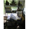 Image 1 : CHROME SHELF UNIT W/WINE RACK SHELVES