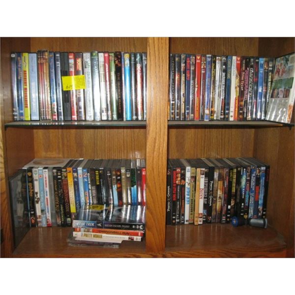 ASST. DVDs, SOME VCR TAPES, ETC.