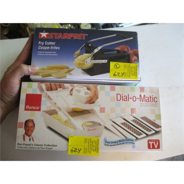 RONCO DIALOMATIC SLICER & STARFRIT FRY CUTTER