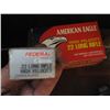 Image 2 : 5 BOXES AMERICAN EAGLE .22 SHELLS, & 1 BOX OF FEDERAL .22 SHELLS, ALL LONG RIFLE