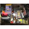 Image 1 : 2 BOXES OF MISC. ROTARY TOOLKIT, CD PLAYER, ELECTRICAL TERMINAL KIT, OUTDOOR PLUGS, ETC.