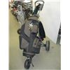 Image 1 : PGA TOUR GOLF CART W/CLUBS & GOLF BAG