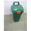 Image 1 : SMALL GREEN ROLLING GARBAGE CAN