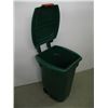 Image 2 : SMALL GREEN ROLLING GARBAGE CAN