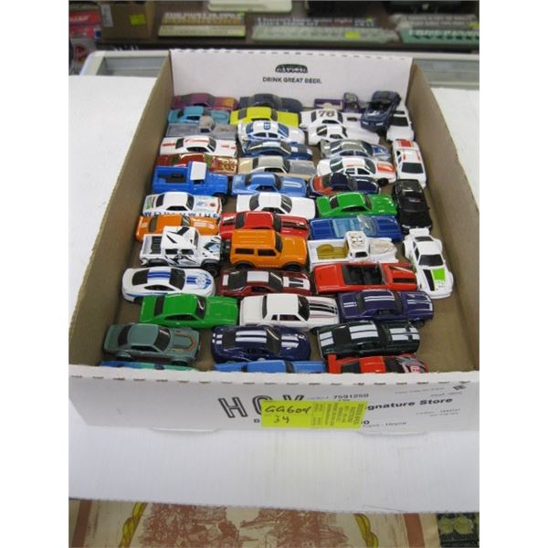 FLAT OF NEWER HOT WHEELS CARS