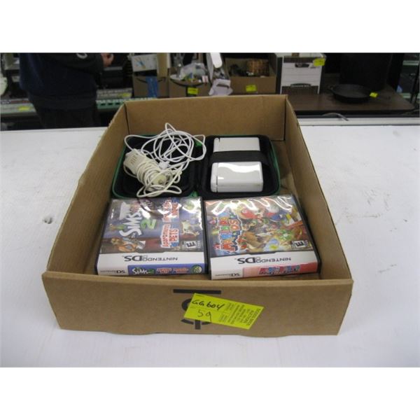 INTENDO DS GAME W/GAMES & CORDS