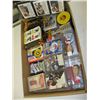 Image 2 : FLAT OF ASSORTED SPORTS CARDS, SPORTS FIGURINES, ETC.