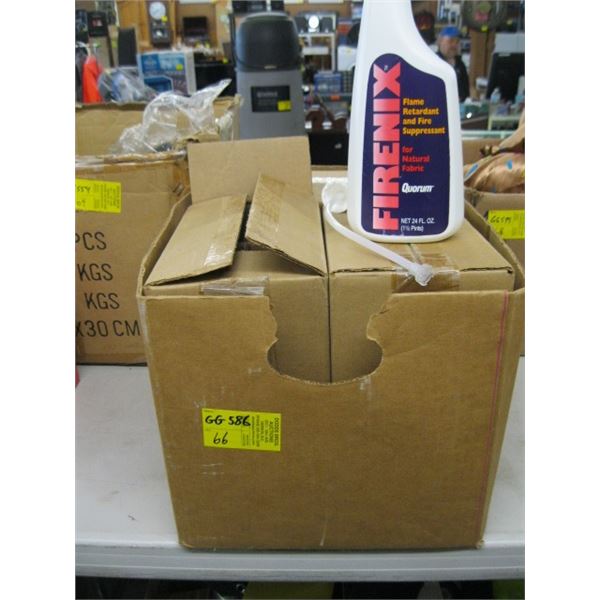 BOX OF NEW FIRENIX FLAME RETARDANT & FIRE SUPRESSANT FOR NATURAL FABRIC