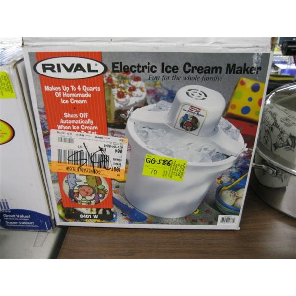 RIVAL ELECTRIC ICECREAM MAKER