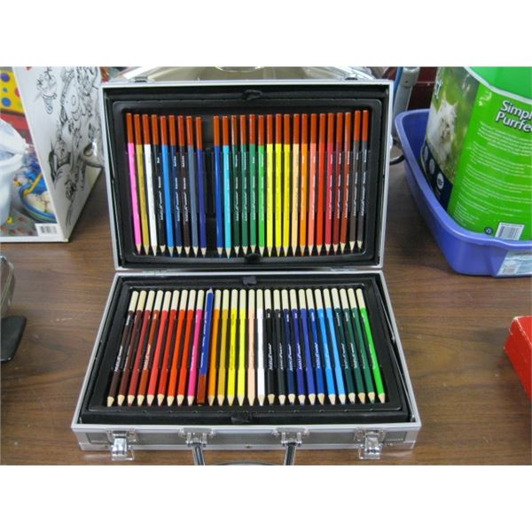 METAL CASE OF ART SUPPLIES