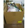 Image 1 : BOX OF ASSORTED LED LIGHT BULBS, MILWAUKEE VENTILATOR MASKS, ETC.