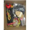 Image 2 : BOX OF ROPE & ASSORTED HORSE CARE PRODUCTS