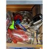 Image 2 : LOT OF COOKWARE, COORS LIGHT TRAY, BEER PITCHER, ETC.