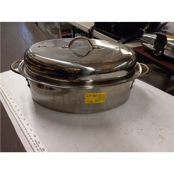 STAINLESS ROASTING PAN W/LID