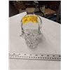 Image 1 : CLEAR GLASS SKULL DECANTER