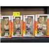 Image 1 : FOUR HAND PAINTED BOBBLE HEAD HOCKEY FIGURINES