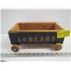 Image 1 : WOODEN WAGON SAYS I LOVE BEARS