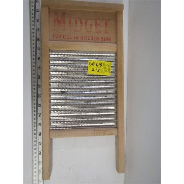 MIDGET NATIONAL WASH BOARD ALUMINUM