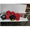 Image 1 : LOT OF BUDWEISER GLASSES, HATS, SPEAKERS AND BC LIONS FIGURINE