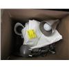 Image 1 : BOX OF CLAMPS, PLATTER AND CURTAINS ETC