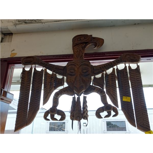 LARGE CARVED EAGLE WALL HANGING