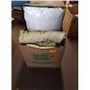 Image 1 : LARGE BOX OF SHEETS AND TWO NEW PILLOWS