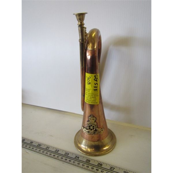 DECORATIVE BRASS AND COPPER HORN