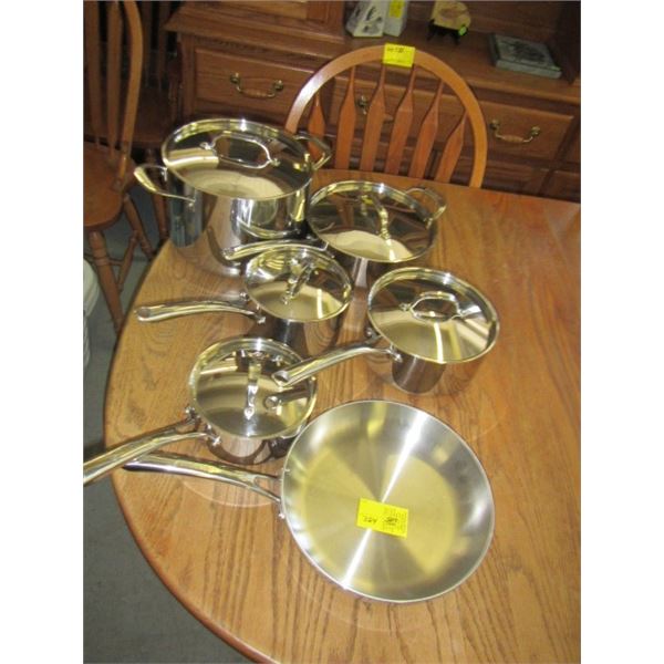 6 PCE BARGNER POT AND PAN SET