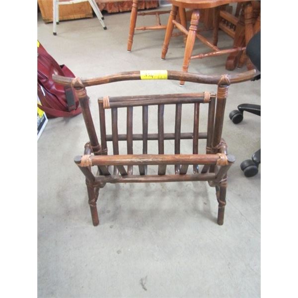 BAMBOO NEWSPAPER RACK