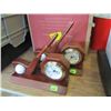 Image 1 : TWO LASERTEC QUARTZ GOLF CLOCK WITH PEN