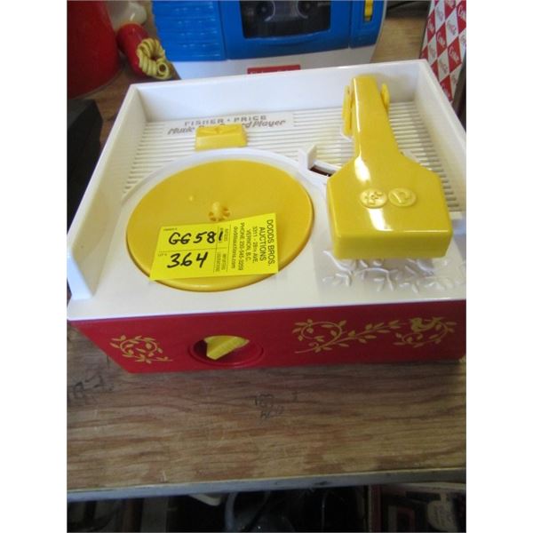 FISHER PRICE MUSIC BOX RECORD PLAYER